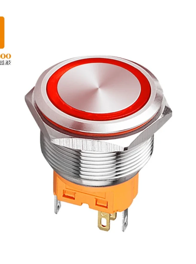 LB25A Metal Button Switch with 25mm Installation Diameter, Regular Series, Customizable Color - Latching